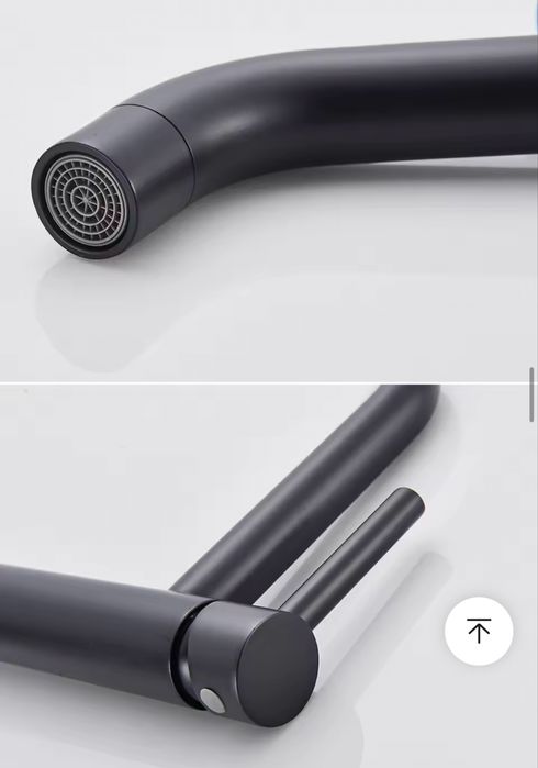 Черен смесител за вода - мат