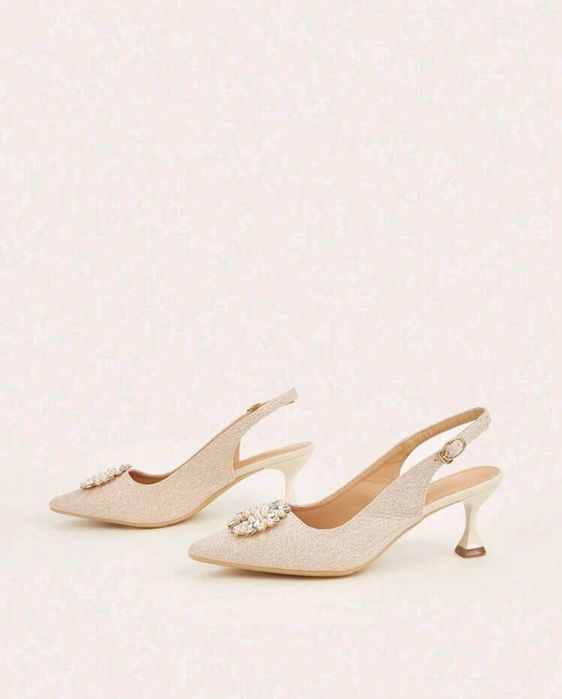Rochie eleganta cu perle/ Nașa sau alta ocazie specială ,geanta,pantofi