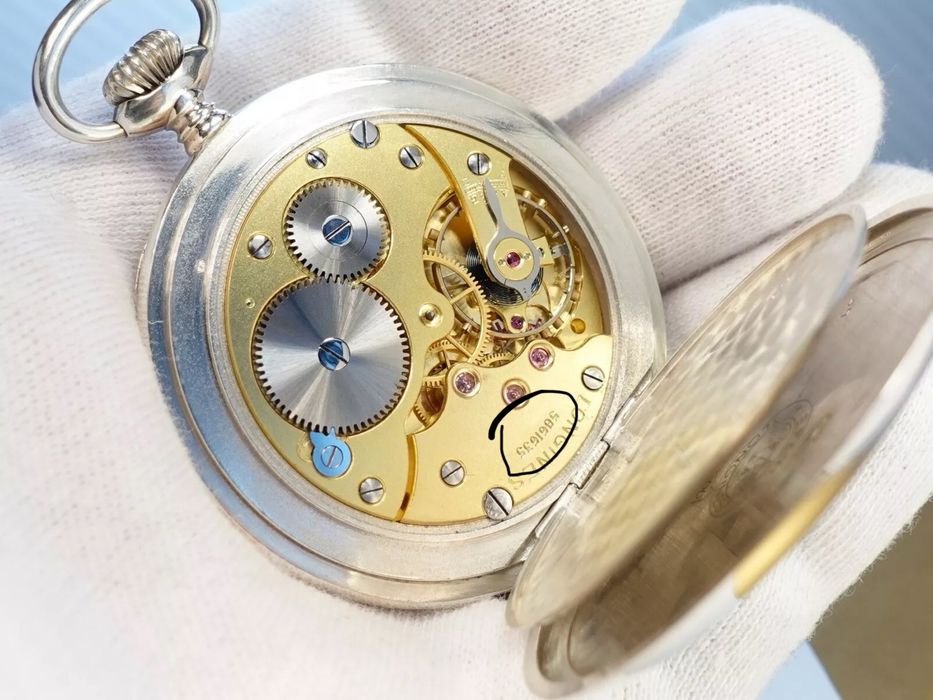 Longines - Ceas de Buzunar Argint - an 1938 - Grand Prix
