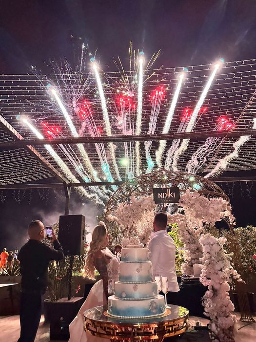 Artificii exterior , artificii de zi , gender reveal , fum greu