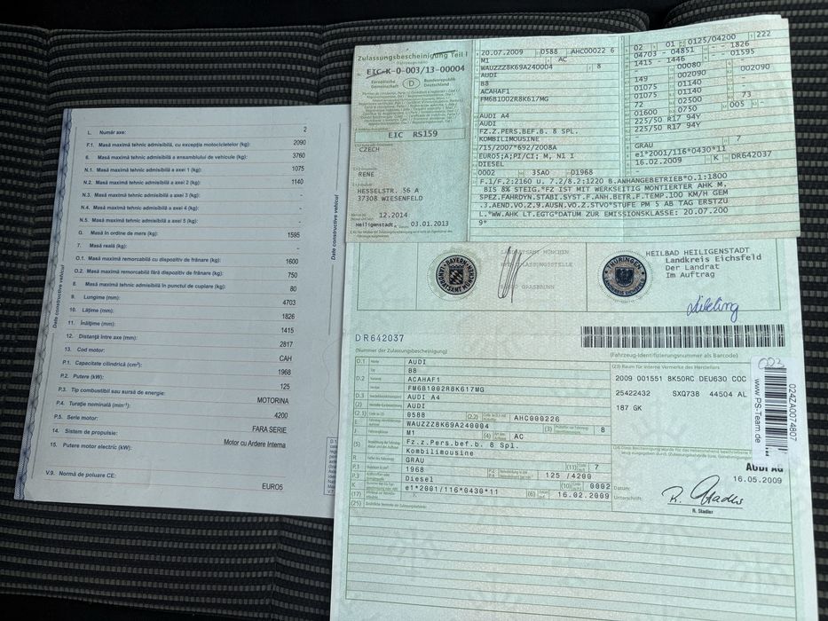 Vand Audi A4. S line-170cp-Euro5-Carte RAR