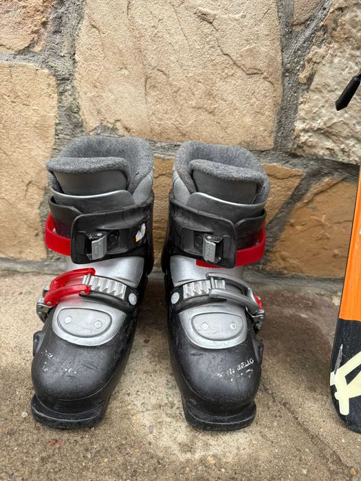 Set schiuri copii Rossignol 100 cm + clăpari junior | 2 seturi