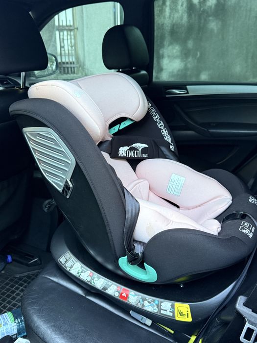 Столче за кола на Moni - Serengeti, 0-36 kg, с Isofix, розово