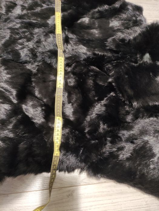 Haina blana naturala neagra lunga
