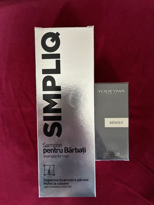 Simpliq sampon pt barbati + Yodeyma Resolu parfum 15ml