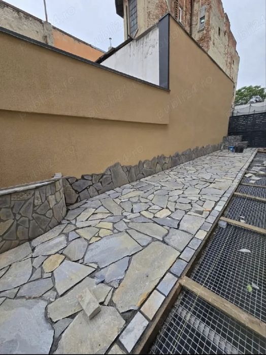 Vand si montez piatra naturala ma deplasez in toata tara