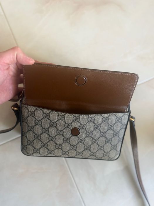 GUCCI Horsebit 1955 Small Shoulder Bag Лимитирана кожена чанта чисто нова
