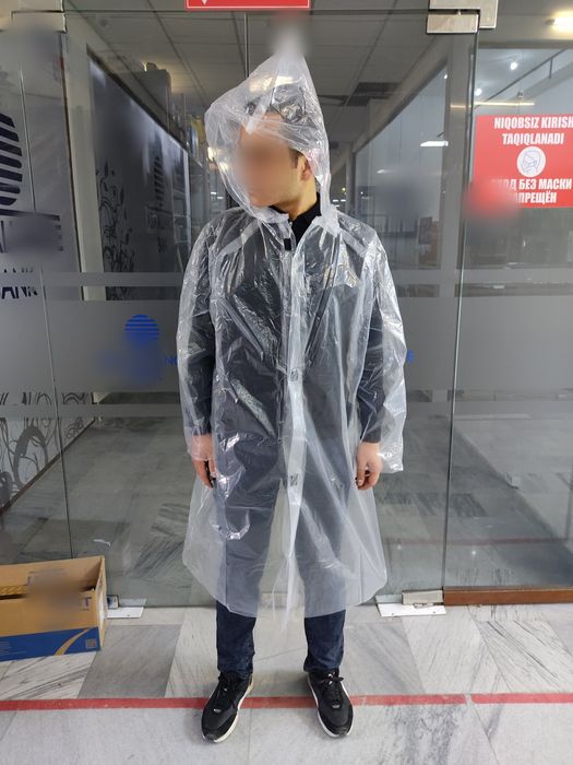 Дождевик длинный многоразовый dajdevik плащ