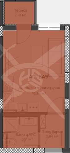 Едностаен апартамент в Христо Смирненски 81437