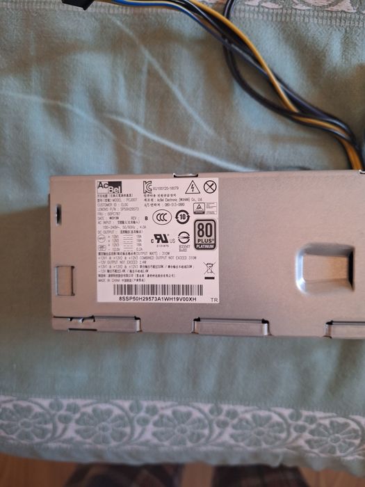 Sursă Originală Lenovo 310W 80 PLUS Platinum – AcBel PCJ007 (00PC787 / SP50H29573)