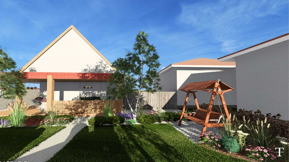 Amenajari gradini, Proiectare 3D - echipă de ingineri peisagiști