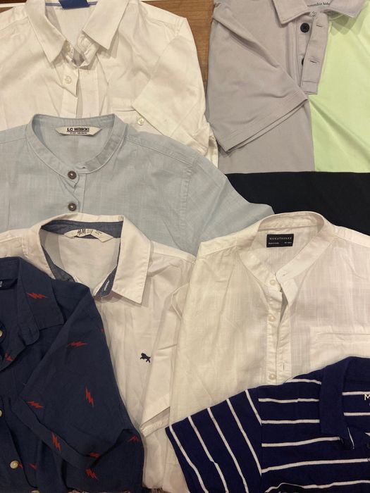 Set pantaloni scurți+cămăși Coccodrillo,Abercrombie,HM băieți 10-12ani