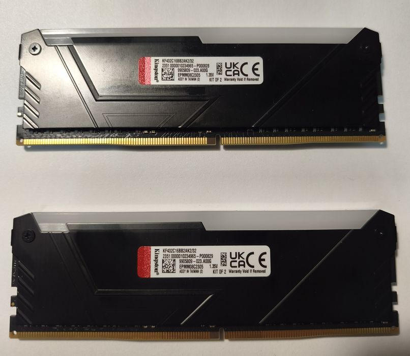 32gb DDR4 3200Mhz Kingston hyperX Fury Beast.16gbx2