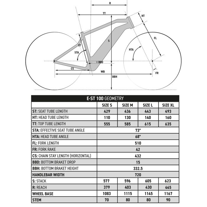 Bicicletă Mtb electrică E-st 100 27.5" - produs resigilat Decathlon