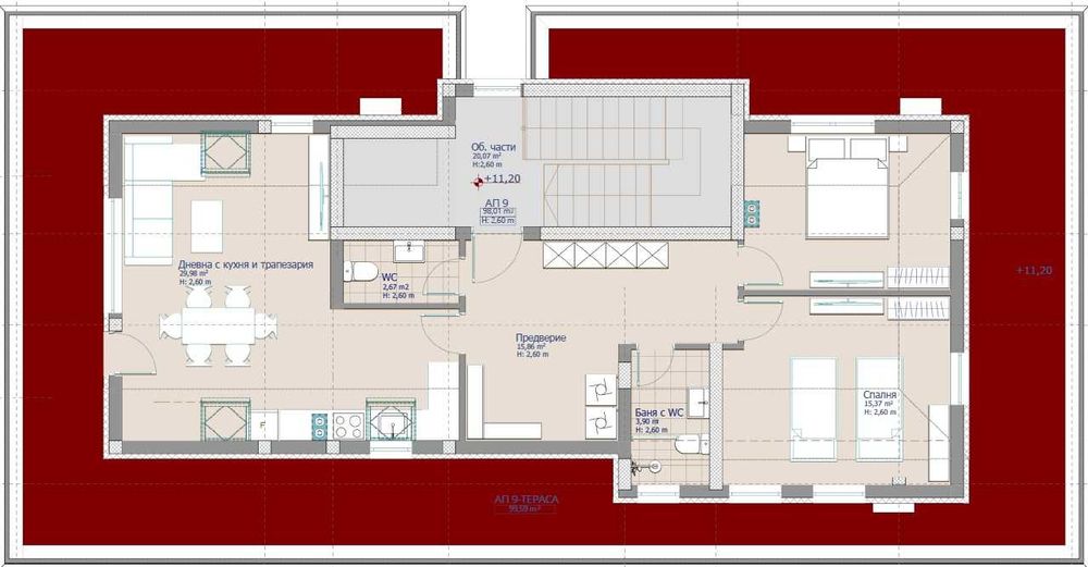 Тристаен апартамент - НОВ бутиков комплекс