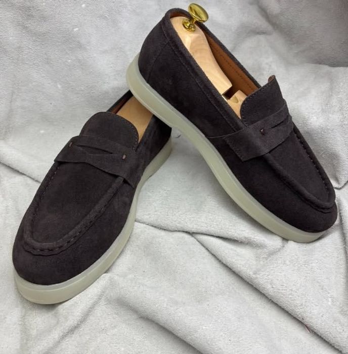 Лоферы мужские Urbis Cocoa Suede. Натуральная турецкая замша.