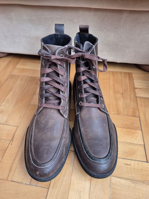 Ghete iarnă Premium, Piele Full-Grain, Cauciuc Natural, Bărbați - 42