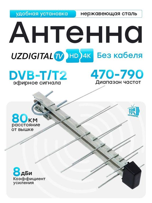 Sifatli Zanglamas televizion ANTENNA. Kabeli bilan atnena +Kafolat