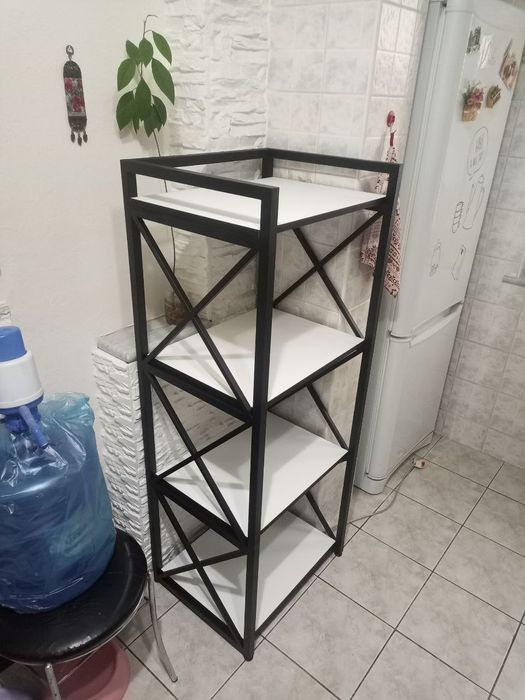 Лофт этажерка | стеллаж для кухни