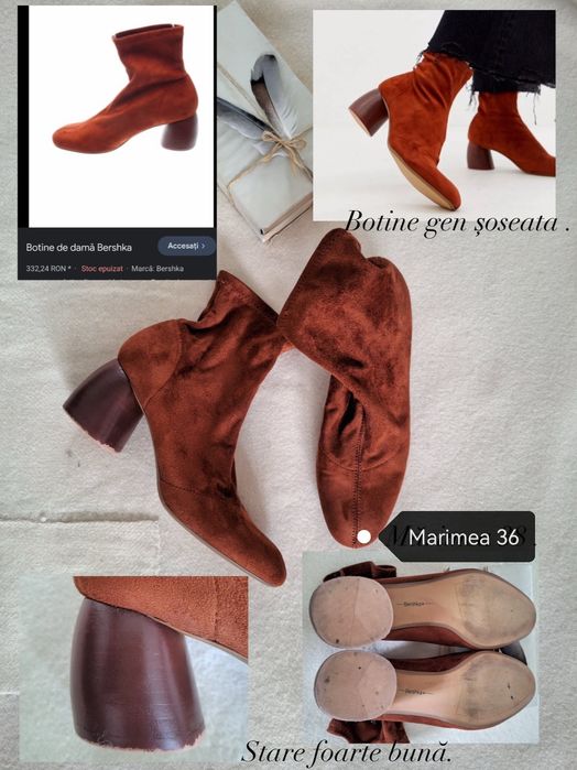 Botine gen șosete / Bershka/ mărimea 36