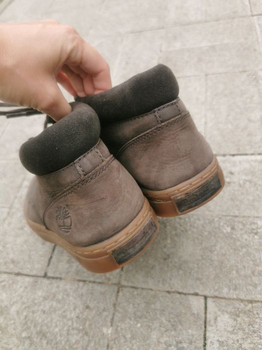 Ghete iarna Timberland boots bărbați piele Nubuk maro cu siret