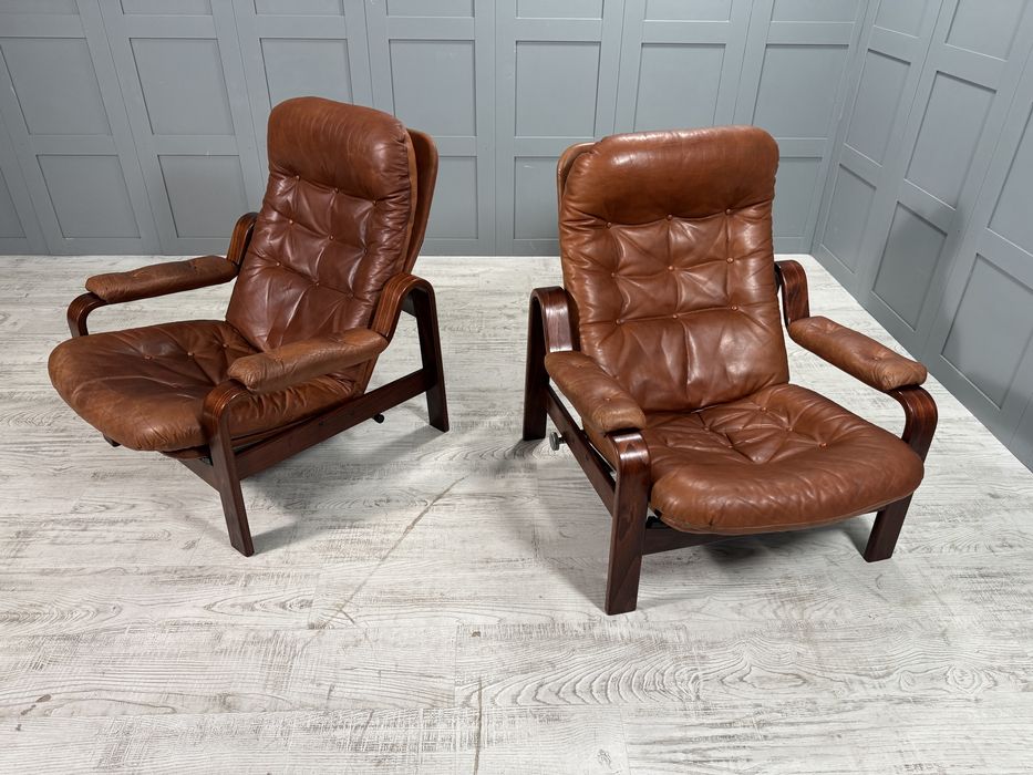 Винтидж кожени релакс кресла К102