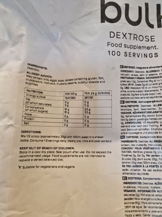 Suplimente nutritive dextrose