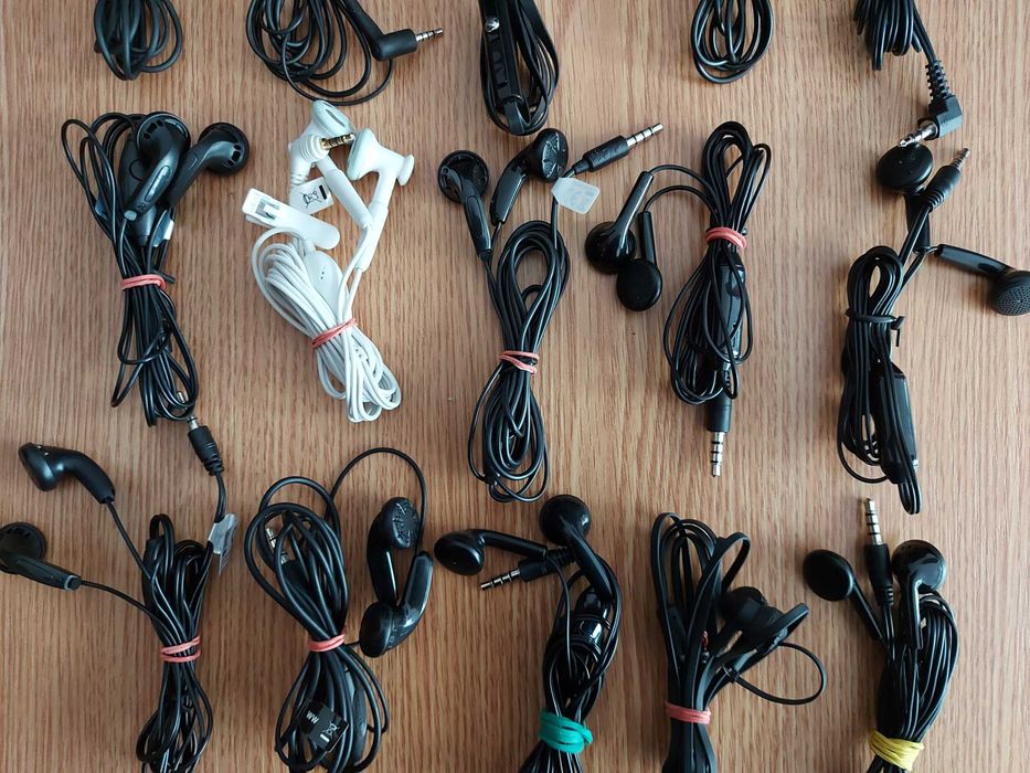 Casti HandsFree stereo pe fir, noi, cu microfon, Hi-Fi, Samsung, nokia