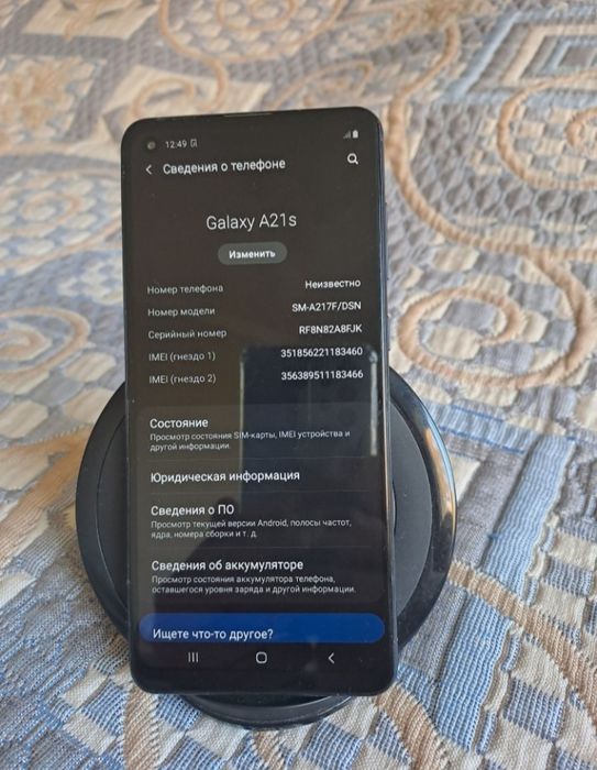 Samsung a21s 64gb жағдайы зор завод ремонт көрмеген батарея ұзаққа шыд