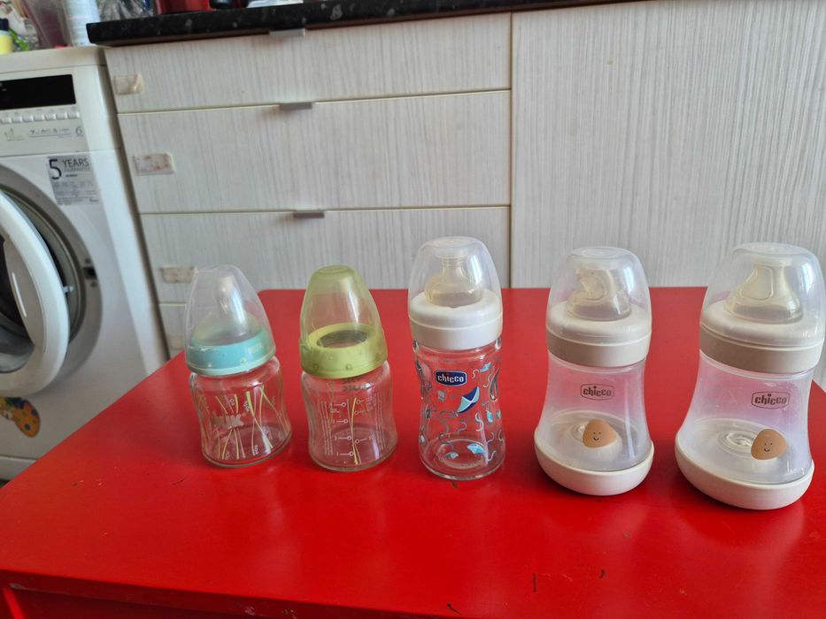 Шишета биберон за бебе Chicco, Nuk, Pflips Avent