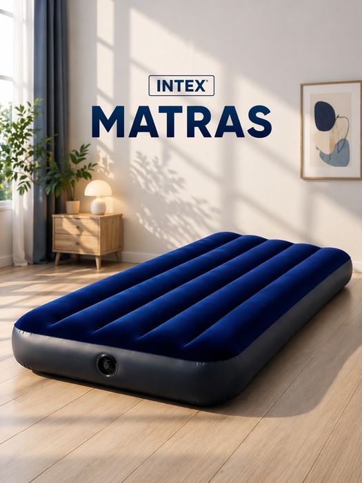 Intex 1 kishilik puflanadigan matras 191×76×25 sm