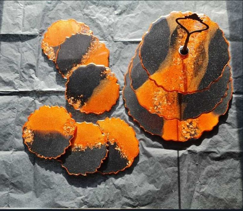 Platou supraetajat din rasina epoxidica, diferite marimi.