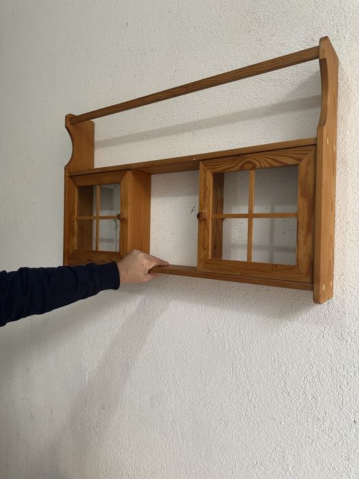 Стенна етажерка от масивно дърво — Scandinavian Rustic