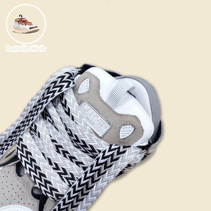 Lanvin Curb Sneakers Gray White