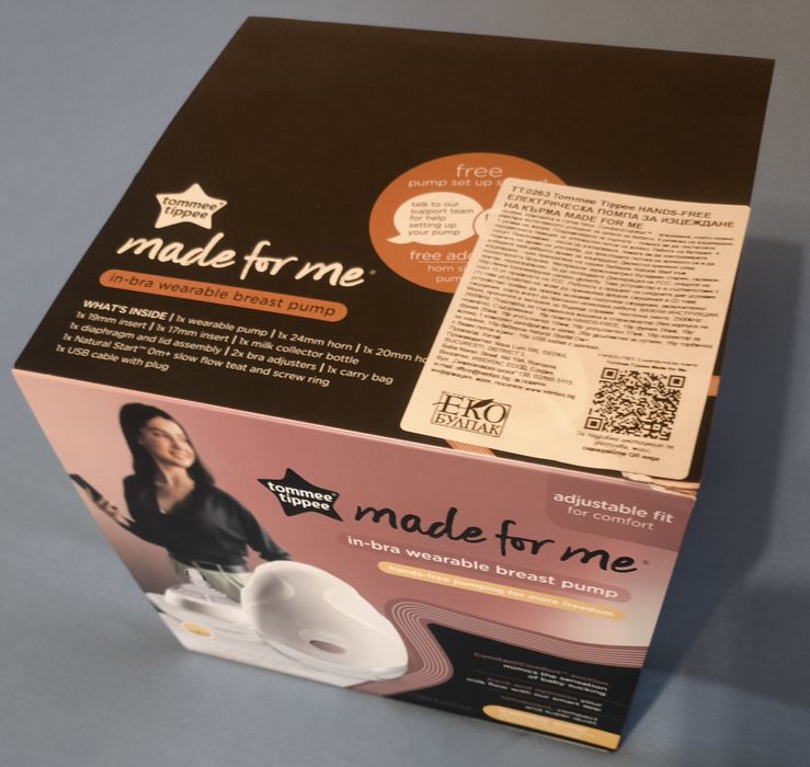 Електрическа smart помпа за кърма Tommee Tippee Made for Me hands free