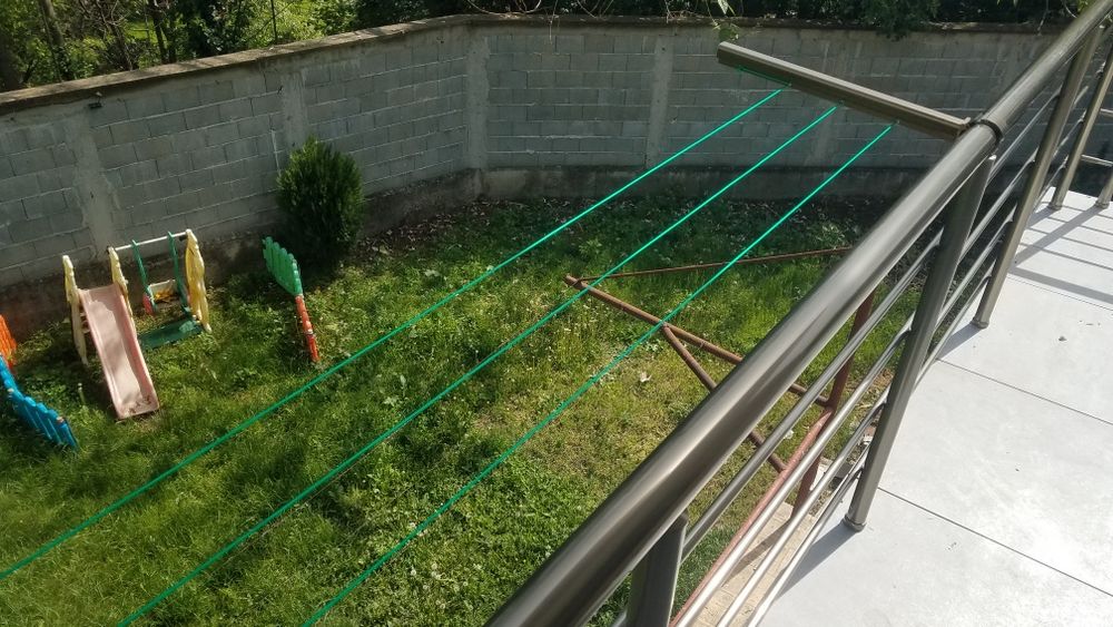 Външен  иноксов простор парапет. Inoks.vanshen.balkon.parapet.prostor