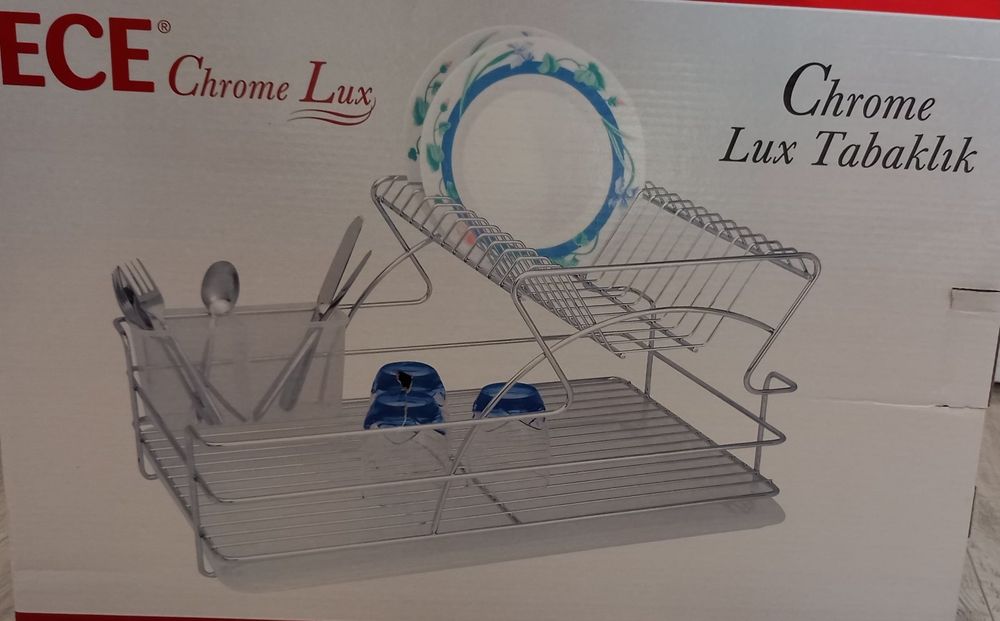 Сушилник за чинии Chrome Lux на две нива