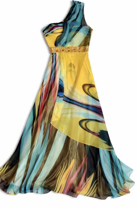 Платье на одно плечо S