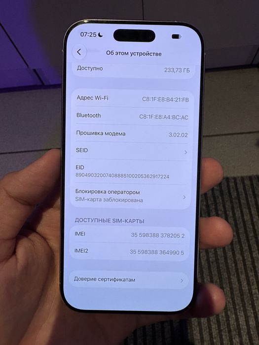 Iphone 16 pro 256Gb 91%