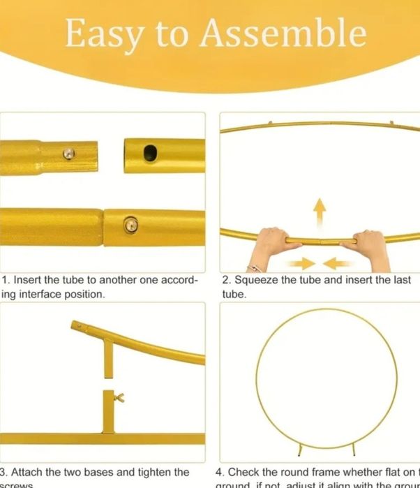 Арка за балони ПОД НАЕМ метална сглобяема кръгла Ф220см.