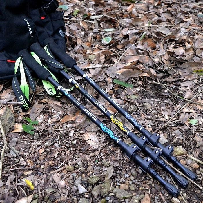 DEPART ультралёгкие надежные карбоновые трекинговые палочки на клипсах