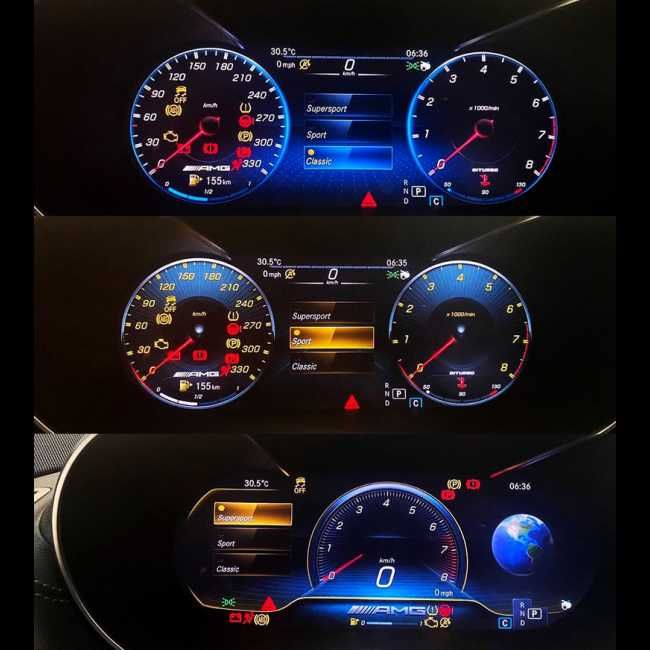 Activare Meniu AMG Cluster Mercedes-Benz A B C CLA CLS GLA GLC E S etc