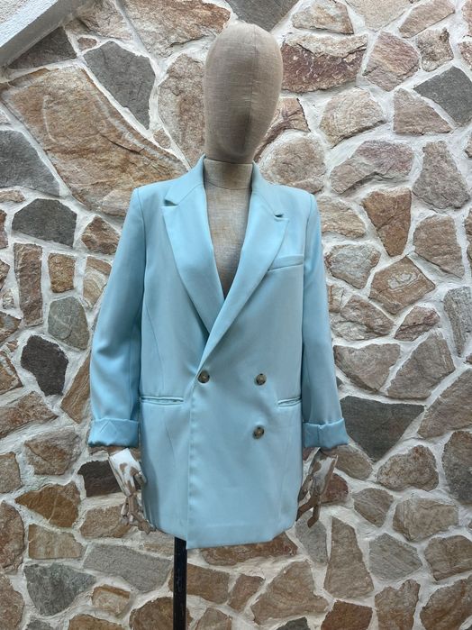 Дълго Сако Зара Синьо