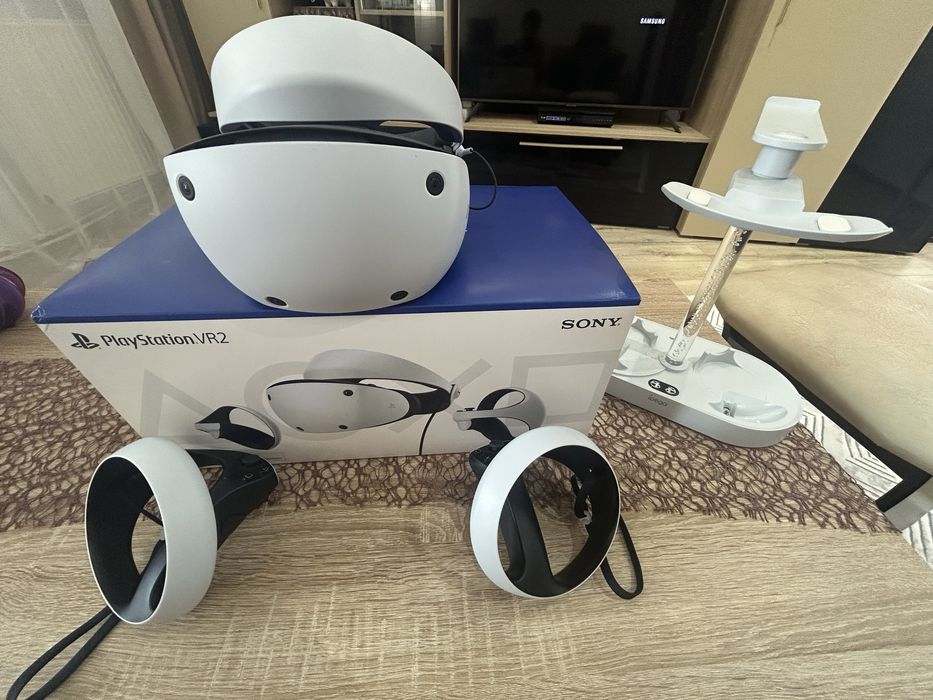 PlayStation VR2 (PSVR2) – Set complet, ca nou + CADOU suport cu încărcare controlere