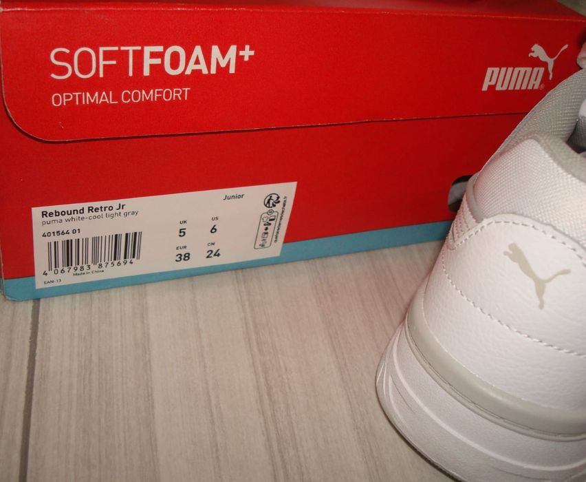 Puma Sneakers Rebound Retro Alb - Noi cu cutie