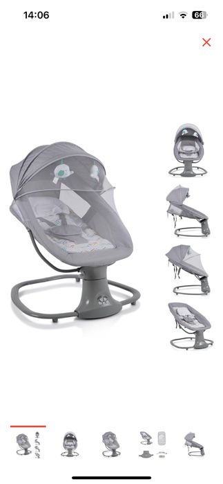 Шезлонг PEGAS MAS-0104 серый