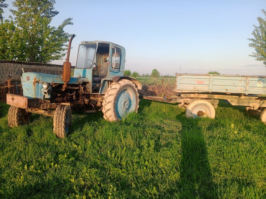 Трактор т 28 прицеп билан