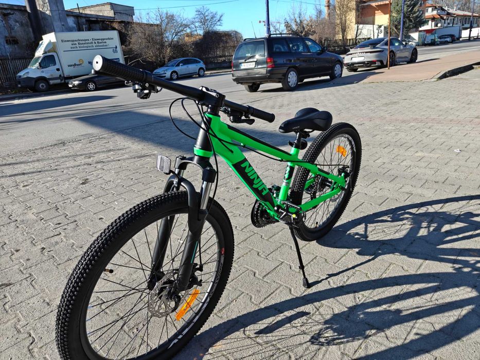 BG Алуминиев велосипед 24" NINJA зелен