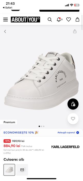 Adidasi karl lagerfeld noi