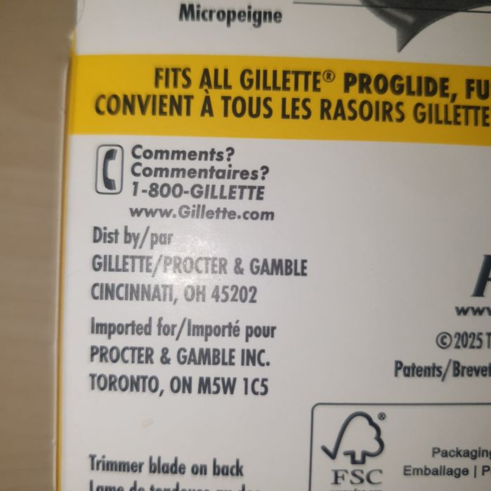 Set 4  Rezerve Gillette USA  proglide  Shield (Prosshield )
Este  Gill